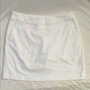 Nike White Performance Tennis Skort with Embroidered Swoosh